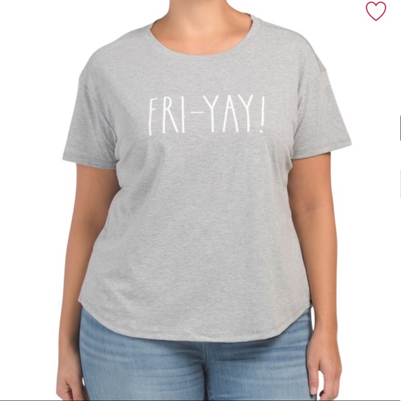 Rae Dunn Tops - RAE DUNN PLUS FRI YAY TEE